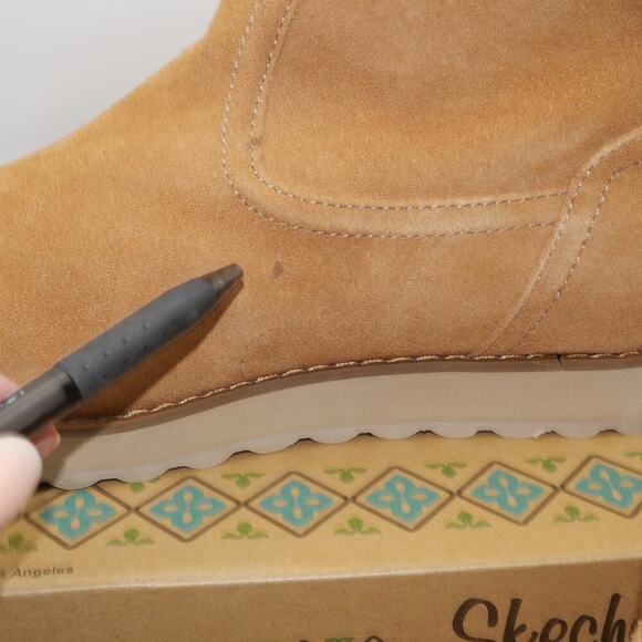 NEW Skechers Women's  10 Keepsakes 2.0 Warm Road Hi Top Boots Tan Brown *READ* - Picture 8 of 13